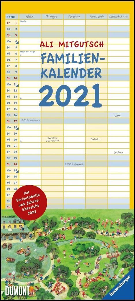 Ali Mitgutsch: Mitgutsch, A:Familienkalender 2021, Kalender