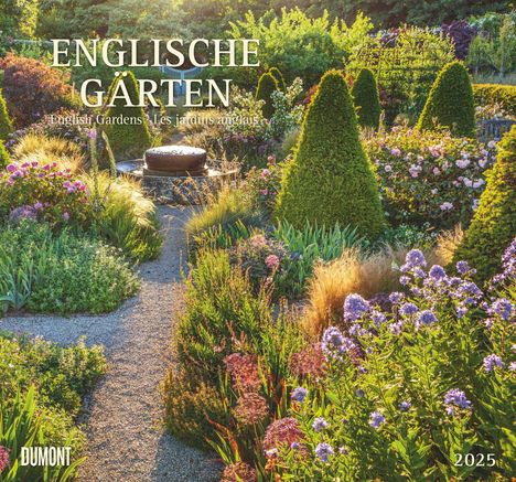 DUMONT - Englische Gärten 2025 Wandkalender, 38x35,5cm, Fotokunst-Kalender mit berühmten und sehenswerten englischen Gärten und Parks, fotografiert von Gartenspezialist Clive Nichols, Kalender