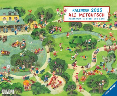 Ali Mitgutsch 2025 - Wimmelbilder - DUMONT Kinder-Kalender - Querformat 52 x 42,5 cm - Spiralbindung, Kalender