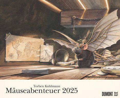 Torben Kuhlmann Mäuseabenteuer 2025 - DUMONT Kinder-Kalender - Querformat 52 x 42,5 cm - Spiralbindung, Kalender