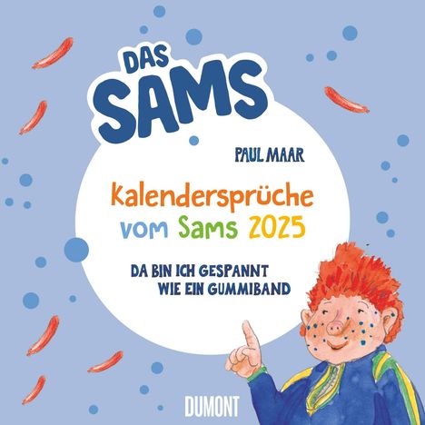 Kalendersprüche vom Sams 2025 - Lustige Reime von Paul Maar - Wandkalender mit Spiralbindung - DUMONT Quadratfomat 23 x 23, Kalender