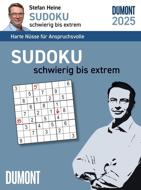 Stefan Heine: Stefan Heine Sudoku schwierig bis extrem 2025 - Tagesabreißkalender -11,8x15,9 - Rätselkalender - Sudokukalender, Kalender