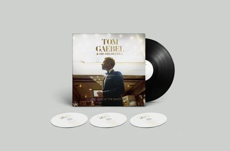 Tom Gaebel: Live At The Savoy (Earbook), 1 Single 10", 1 DVD und 2 CDs