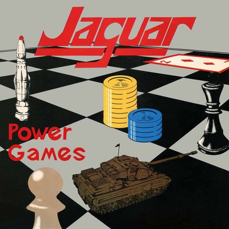 Jaguar (Metal): Power Games (Limited Edition) (Silver Vinyl), 1 LP und 1 Single 7"