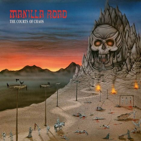 Manilla Road: The Courts Of Chaos (Reissue) (Blue W/ White &amp; Red Splatter Vinyl), LP
