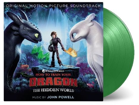 Filmmusik: How To Train Your Dragon 3 - The Hidden World (180g) (Limited-Numbered-Edition) (Dragon-Green Vinyl), 2 LPs