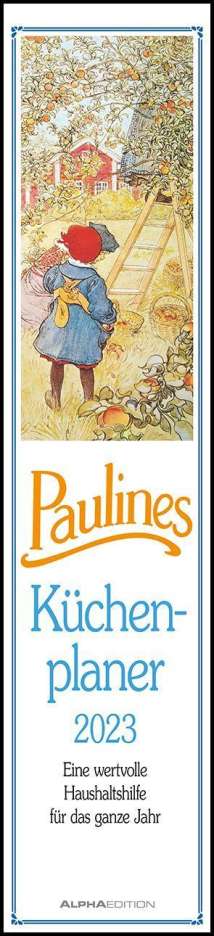 Paulines Küchenplaner 2023 - Streifenplaner - Wandplaner - Küchen-Kalender - 11,3x49,5, Kalender