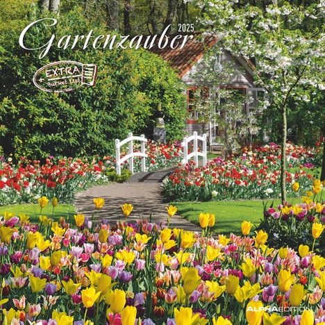 Gartenzauber 2025 - Broschürenkalender 30x30 cm (30x60 geöffnet) - Kalender mit Platz für Notizen - Gardens - Bildkalender - Wandplaner - Gartenkalender, Kalender