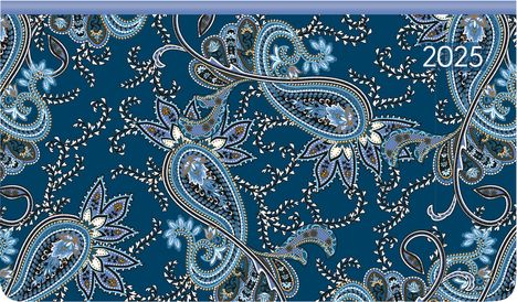 Ladytimer Pad Paisley 2025 - Taschen-Kalender 15,6x9 cm - Muster - Weekly - 128 Seiten - Notiz-Buch - Alpha Edition, Buch