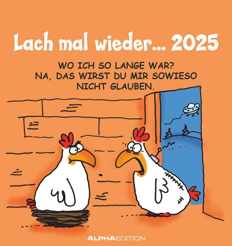 Lach mal wieder... 2025 - Postkarten-Kalender - Kalender-mit-Postkarten - zum-raustrennen - 16x17, Kalender