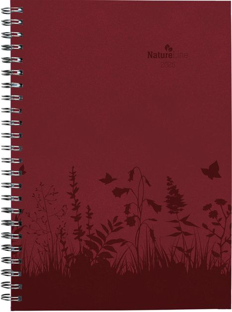 Wochenplaner Nature Line Flower 2025 - Taschen-Kalender A5 - 1 Woche 2 Seiten - Ringbindung - 128 Seiten - Umwelt-Kalender - mit Hardcover - Alpha Edition, Buch