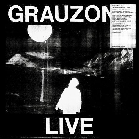 Grauzone: Live (Limited Edition) (White Vinyl), LP