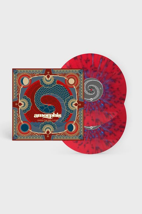 Amorphis: Under The Red Cloud (Flame Red/Sky Blue Splatter Vinyl), 2 LPs