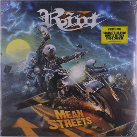 Riot V (ex-Riot): Mean Streets (Limited Edition) (Electric Blue Vinyl), LP