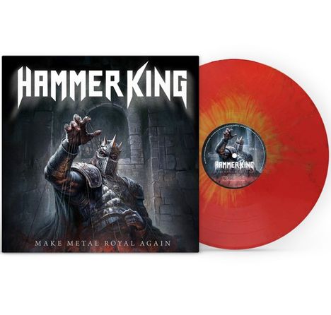 Hammer King: Make Metal Royal Again (Red/Gold Splatter Vinyl), LP