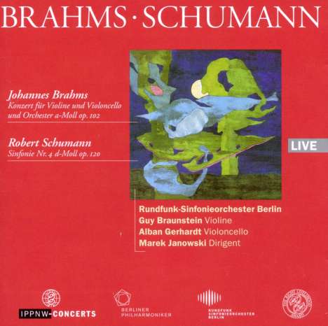 Johannes Brahms (1833-1897): Konzert für Violine, Cello &amp; Orchester h-moll op.102, CD