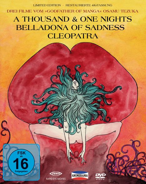 Animerama: A Thousand &amp; One Nights / Belladonna of Sadness / Cleopatra (Limited Edition), 3 DVDs