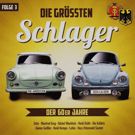 Die größten Schlager der 60er Jahre Folge 3, CD