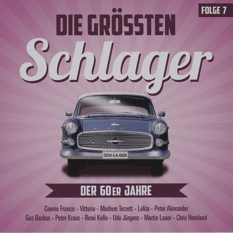 Die größten Schlager der 60er Jahre Folge 7, CD