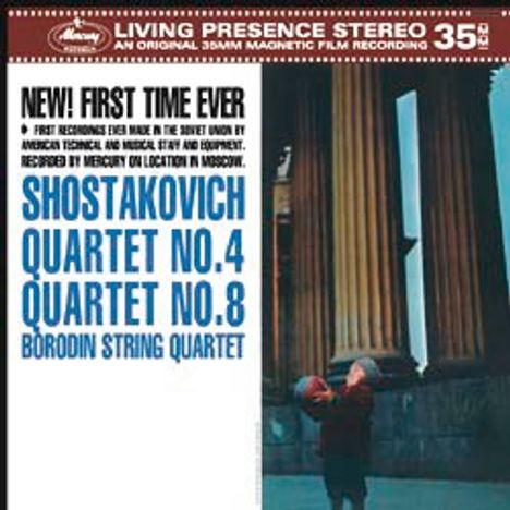 Dmitri Schostakowitsch (1906-1975): Streichquartette Nr.4 &amp; 8, LP
