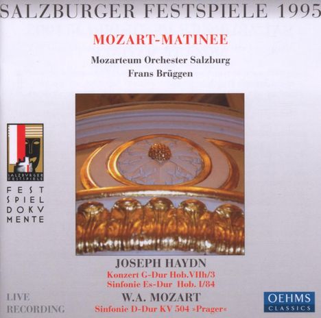Frans Brüggen - Mozart-Matinee der Salzburger Festspiele 1995, CD