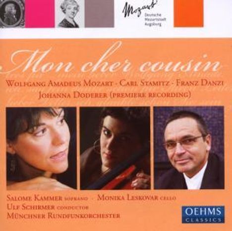 Johanna Doderer (geb. 1969): Mon Cher Cousin DWV 49 für Sopran &amp; Orchester, CD