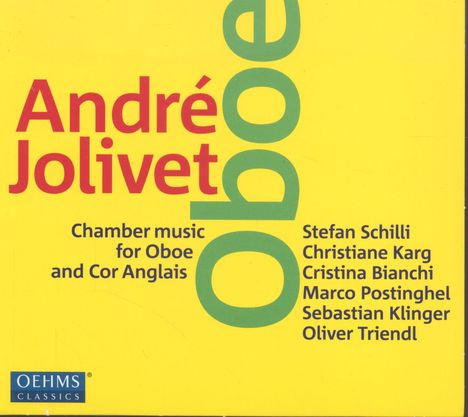 Andre Jolivet (1905-1974): Kammermusik für Oboe &amp; Englisch Horn, CD