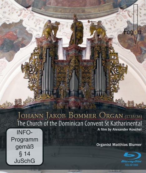 Johann Jakob Bommer Organ (Dokumentation), 2 Blu-ray Discs