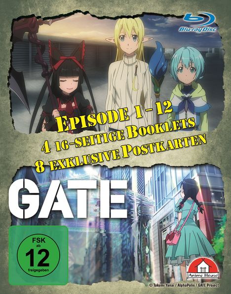 Gate Staffel 1 (Gesamtausgabe) (Blu-ray), 4 Blu-ray Discs