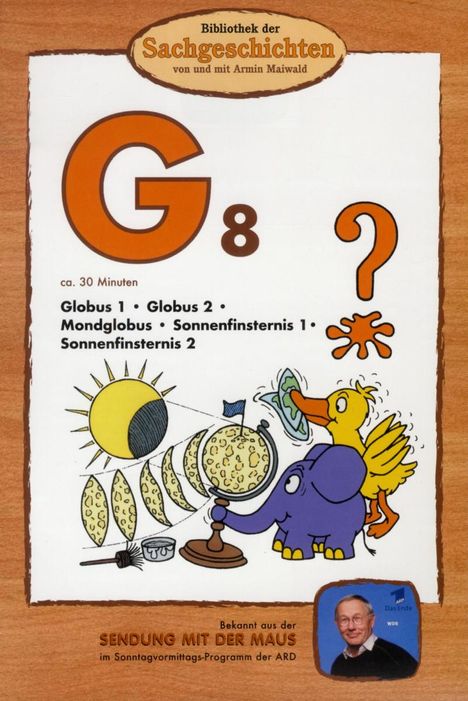 Bibliothek der Sachgeschichten - G8 (Globus), DVD