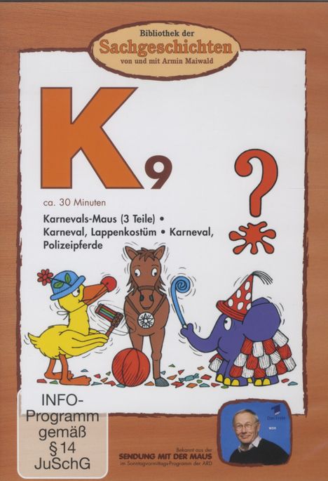 Bibliothek der Sachgeschichten - K9 (Karnevals-Maus), DVD