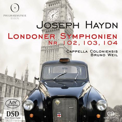 Joseph Haydn (1732-1809): Symphonien Nr.102-104, 1 Super Audio CD und 1 CD