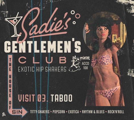 Sadie's Gentlemen's Club Vol.3: Taboo, CD