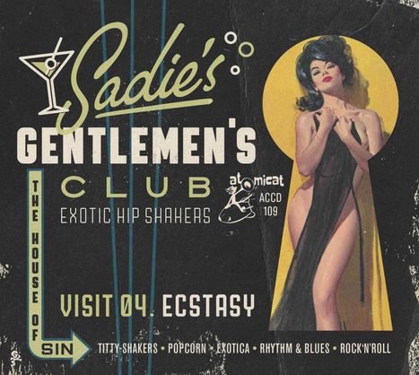 Sadie's Gentlemen's Club Vol.4: Ecstasy, CD