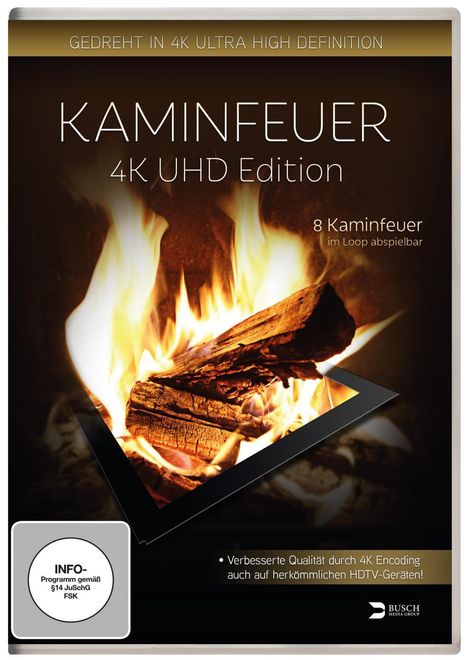 Kaminfeuer UHD Edition, DVD