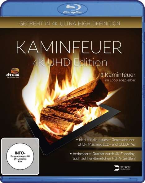 Kaminfeuer UHD Edition (Blu-ray), Blu-ray Disc
