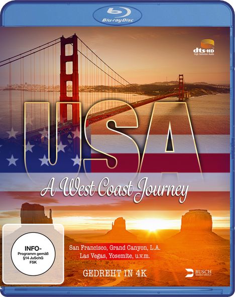 USA - A West Coast Journey (Blu-ray Mastered in 4K), Blu-ray Disc