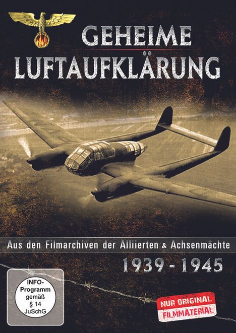 Geheime Luftaufklärung - Aus den Filmarchiven der Alliierten & Achsenmächten 1939 - 1945, DVD