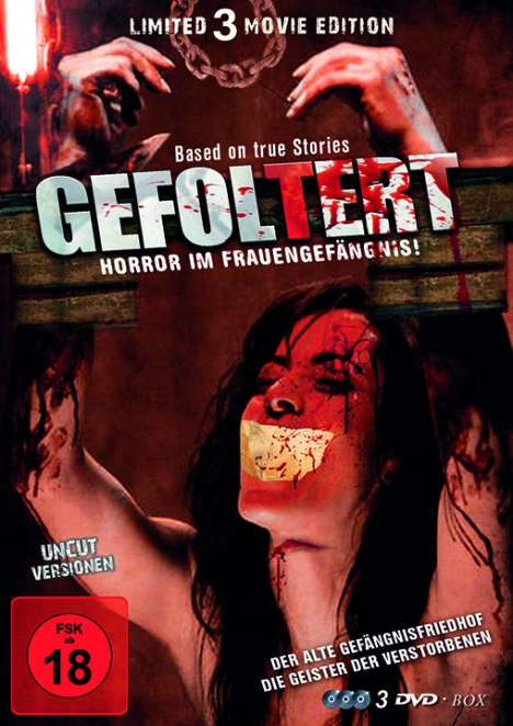 Gefoltert - Horror im Frauengefängnis (Limited Edition), 3 DVDs