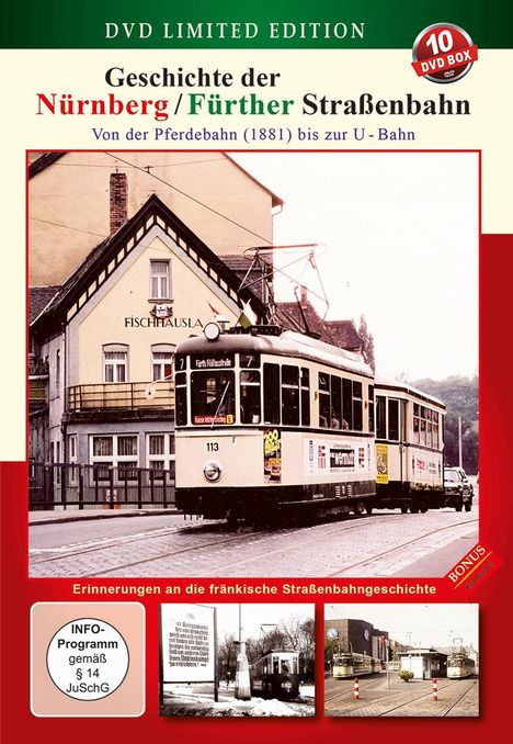 Geschichte der Nürnberg/Fürther Straßenbahn, 10 DVDs