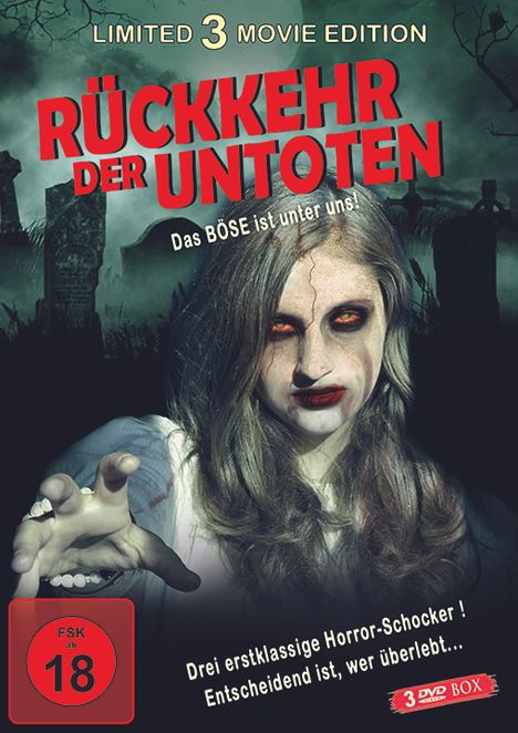 Rückkehr der Untoten (3 Filme), 3 DVDs