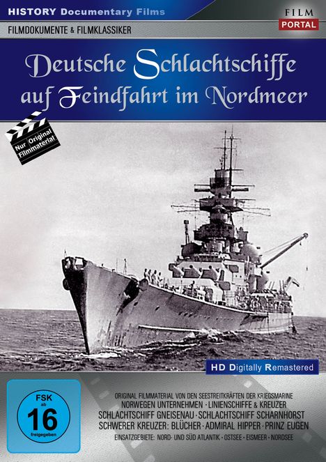 Deutsche Schlachtschiffe auf Feindfahrt im Nordmeer, DVD