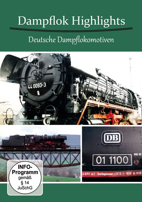 Dampflok Highlights: Deutsche Dampflokomotiven, DVD