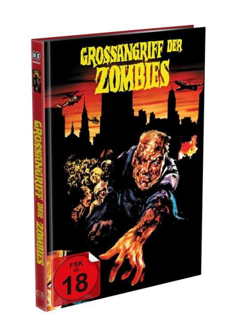 Grossangriff der Zombies (Blu-ray &amp; DVD im Mediabook), 1 Blu-ray Disc, 2 DVDs und 1 CD