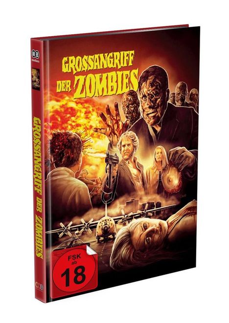 Großangriff der Zombies (Blu-ray &amp; DVD im Mediabook), 1 Blu-ray Disc, 2 DVDs und 1 CD