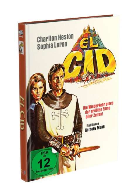 El Cid (Blu-ray &amp; DVD im Mediabook), 1 Blu-ray Disc und 1 DVD