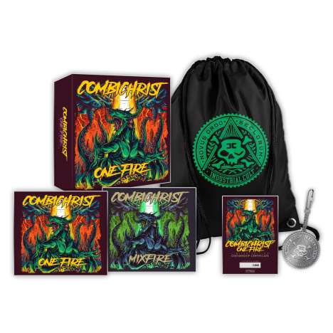 Combichrist: One Fire (Limited-Fan-Edition), 3 CDs und 1 Merchandise