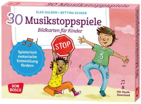 Elke Gulden: 30 Musikstoppspiele. Bildkarten für Kinder, 2 Diverse