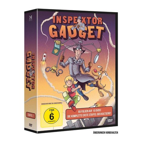 Inspektor Gadget Staffel 1, 10 DVDs