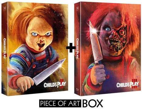 Chucky 2 &amp; 3 (Blu-ray in Piece of Art Combo Box), 2 Blu-ray Discs